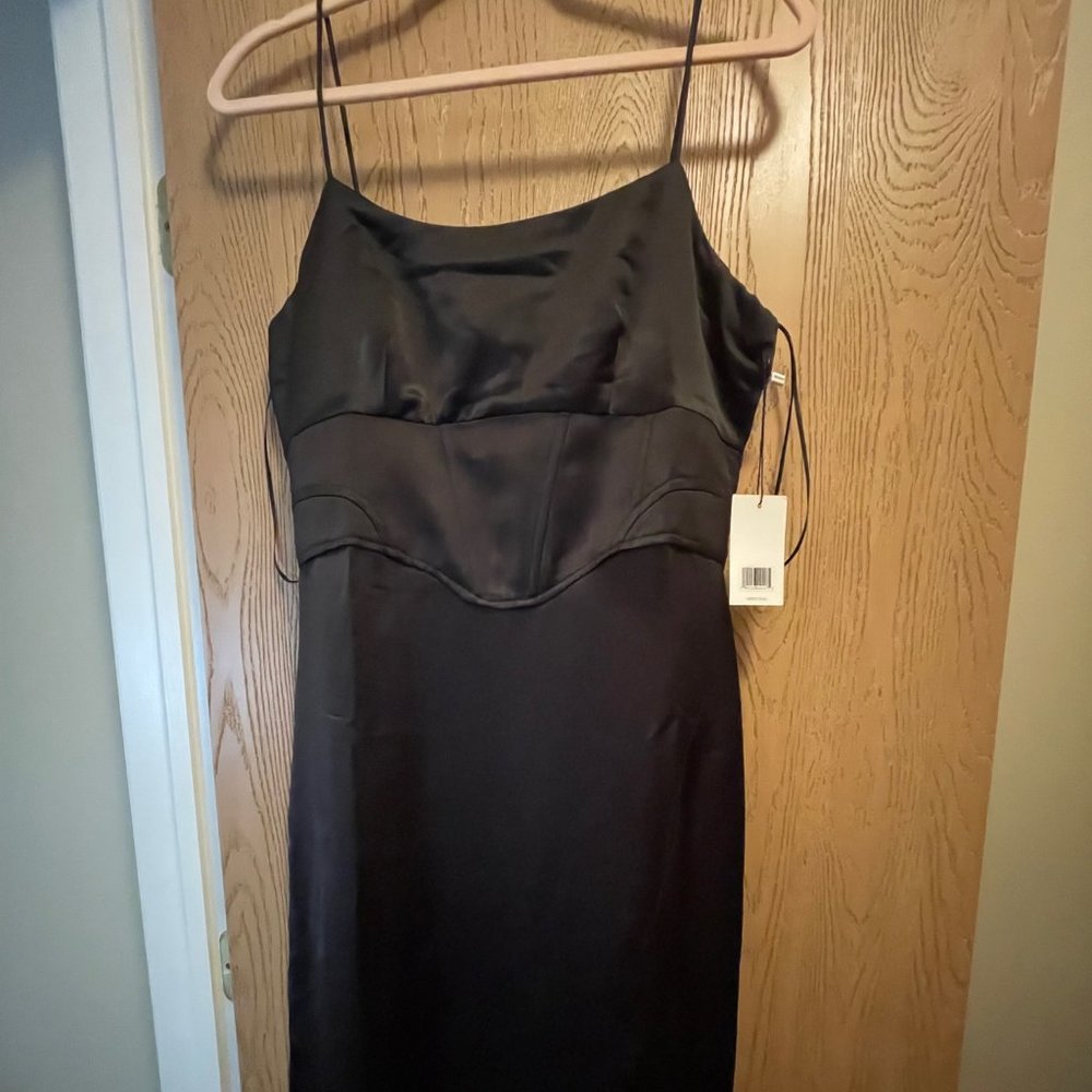 Jason Wu Satin Corset Midi Dress